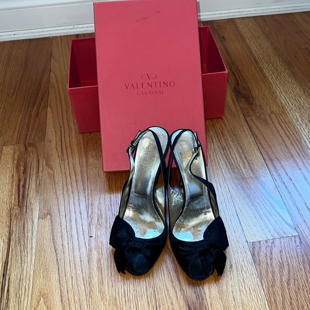 Valentino satin heels